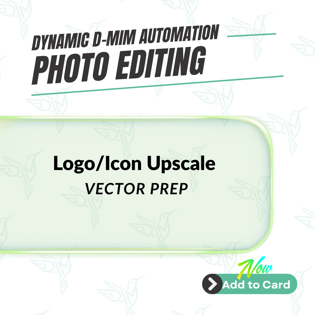 Logo/Icon Upscale for Print & Vector Prep