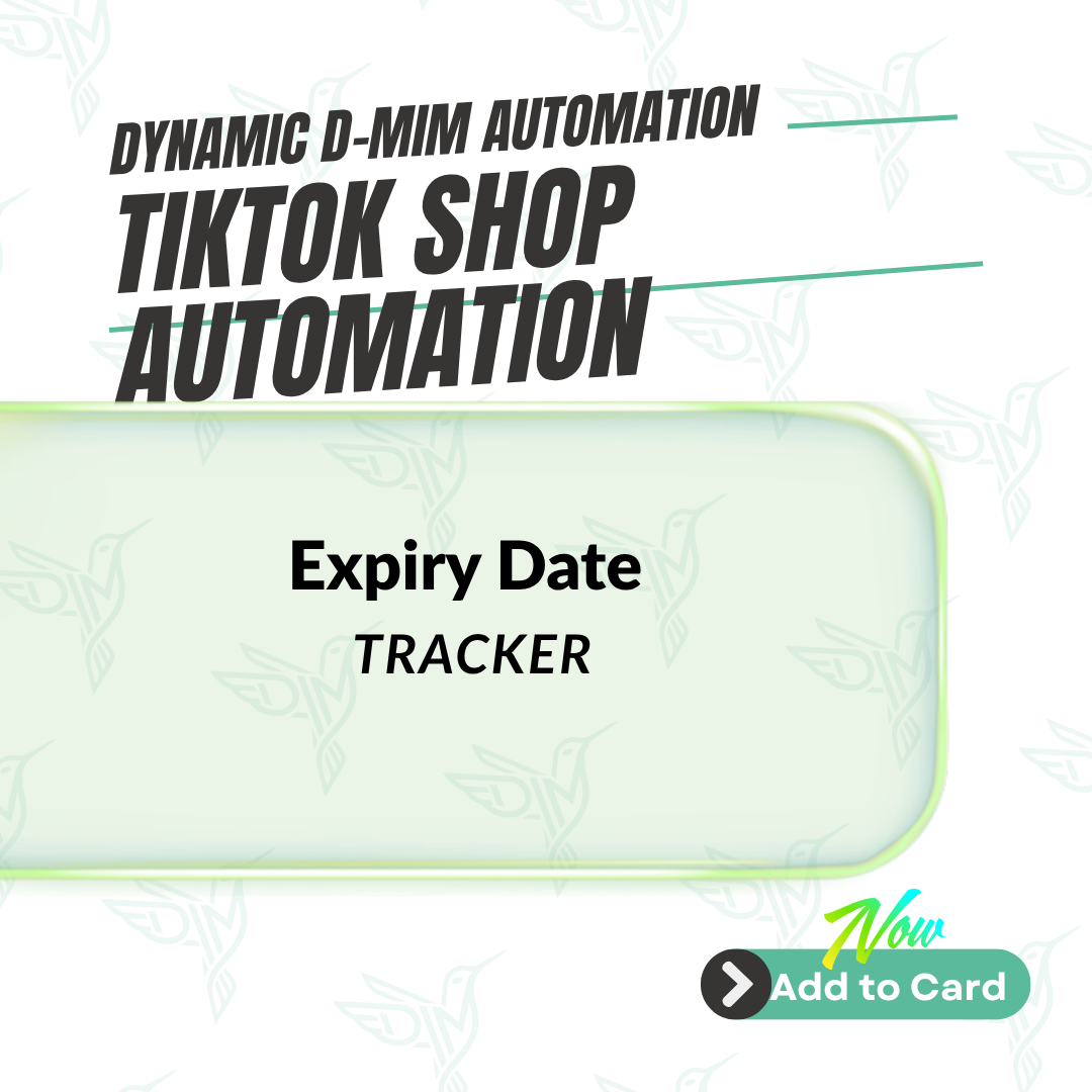 Expiry Date Tracker — TikTok Shop Automation