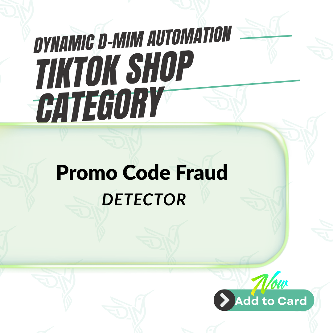 Promo Code Fraud Detector - TikTok Shop Automation