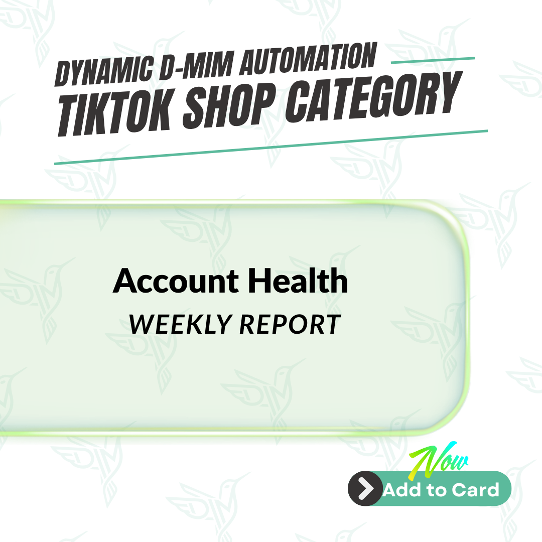 Account Health Weekly Report - TikTok Shop Automation product image
