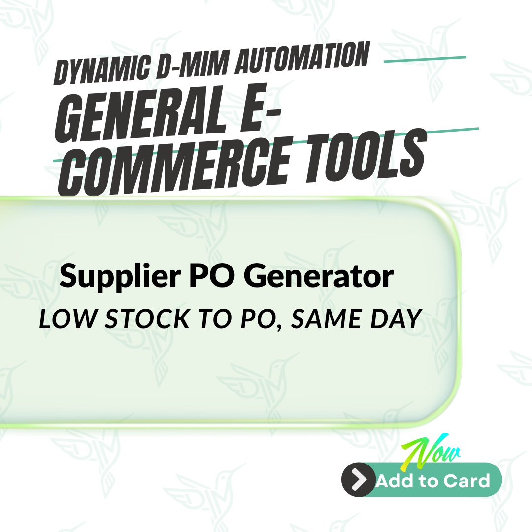 Supplier Purchase Order Auto-Generator
