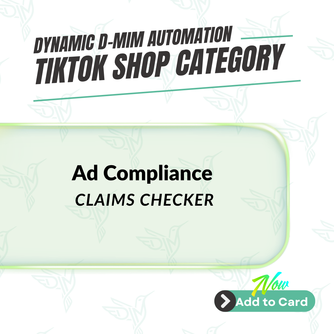 Ad Compliance Claims Checker - TikTok Shop Automation product image