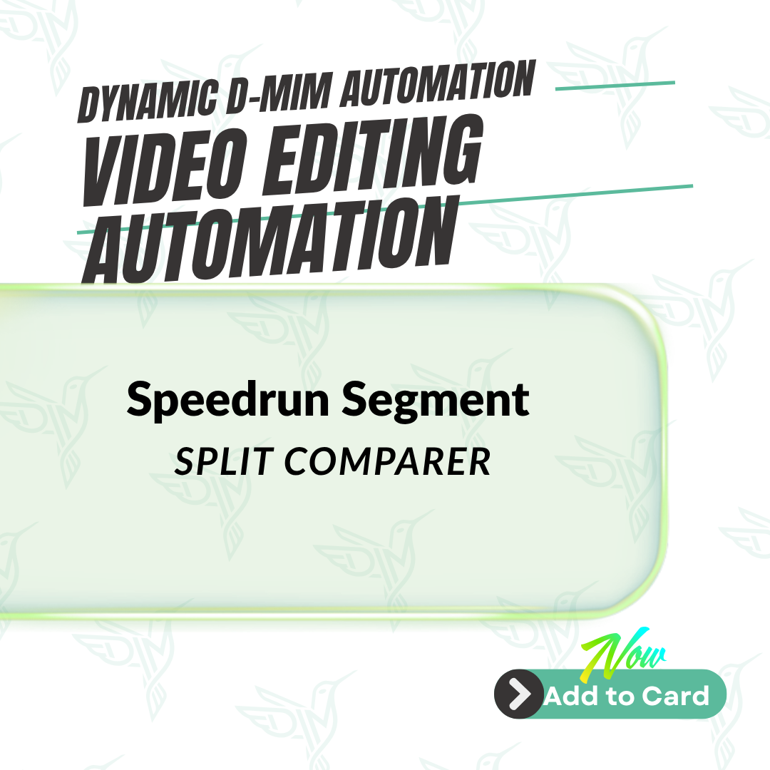 Speedrun Segment Split Comparer