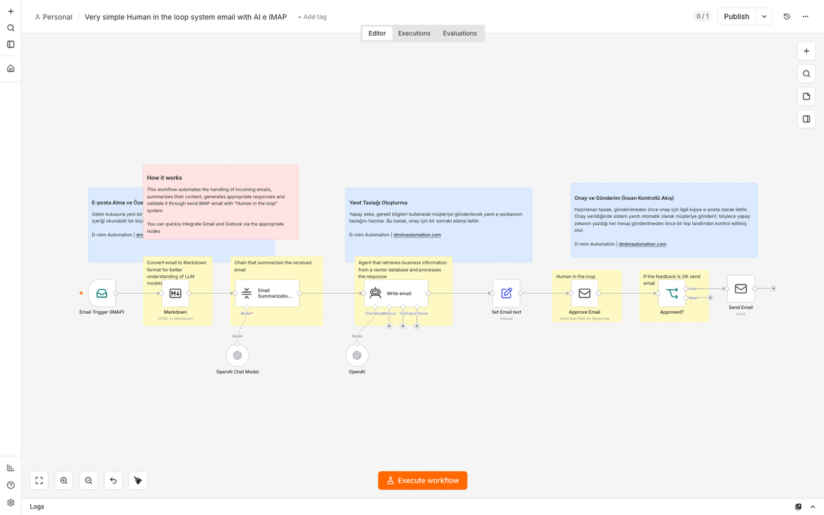 Human-in-the-Loop AI Email Responder (IMAP)