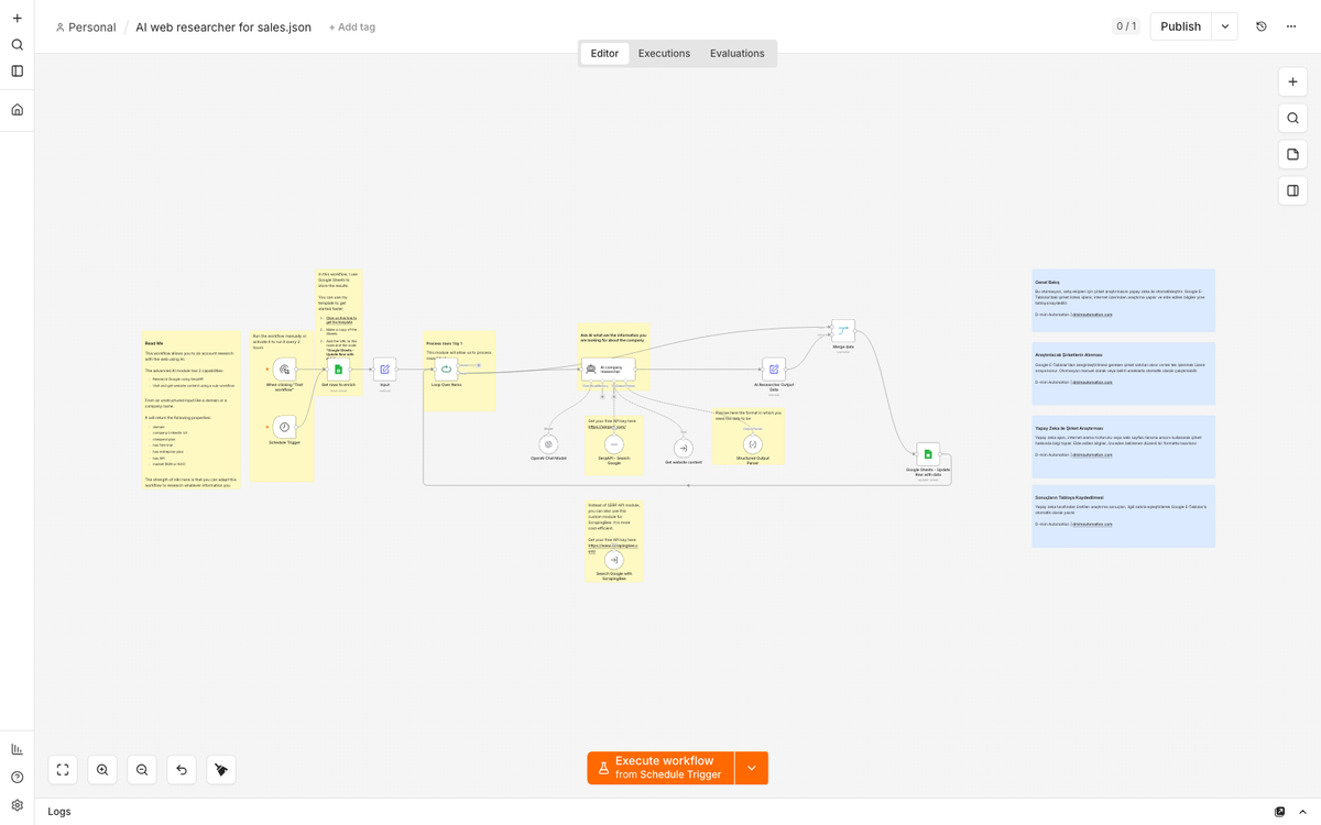 AI Sales Research Agent: Company Data Enrichment