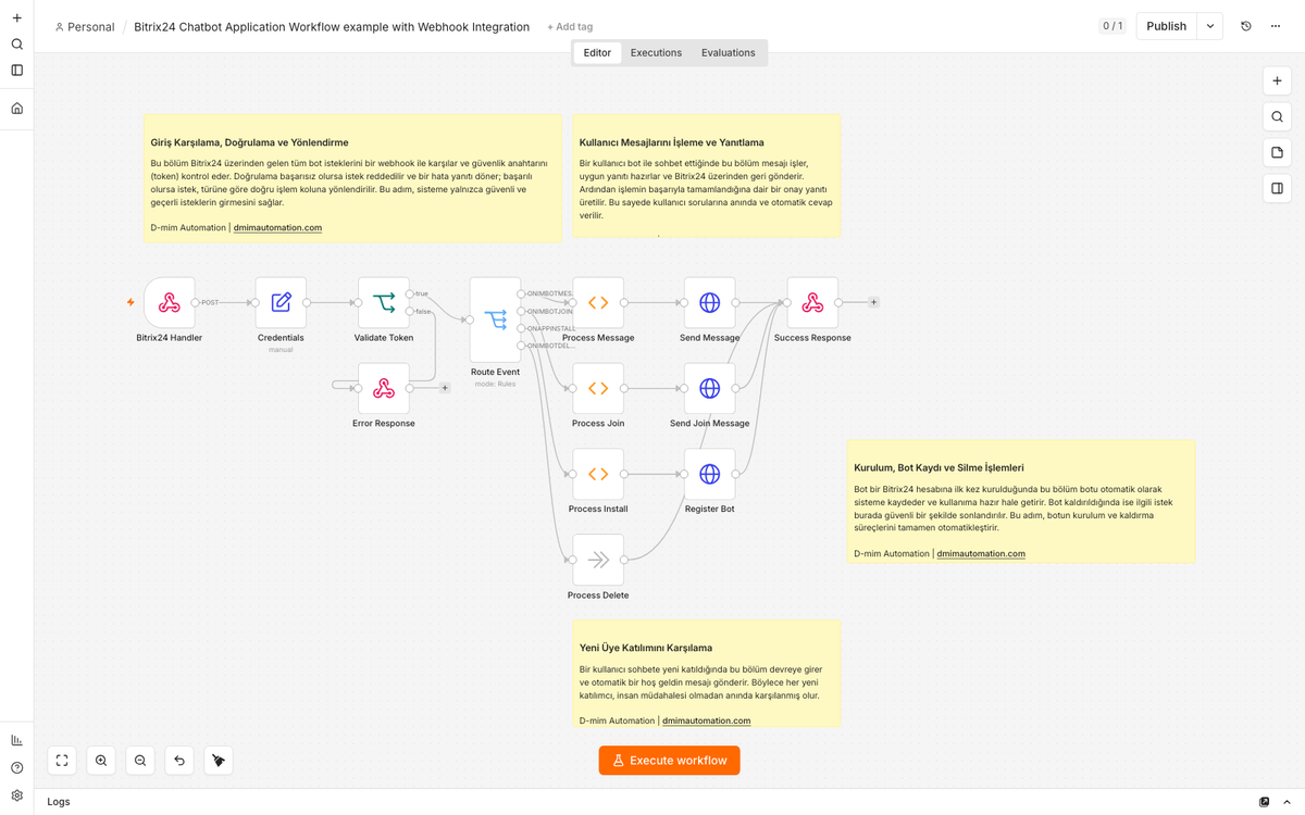 Bitrix24 Chatbot Setup with Webhook Integration