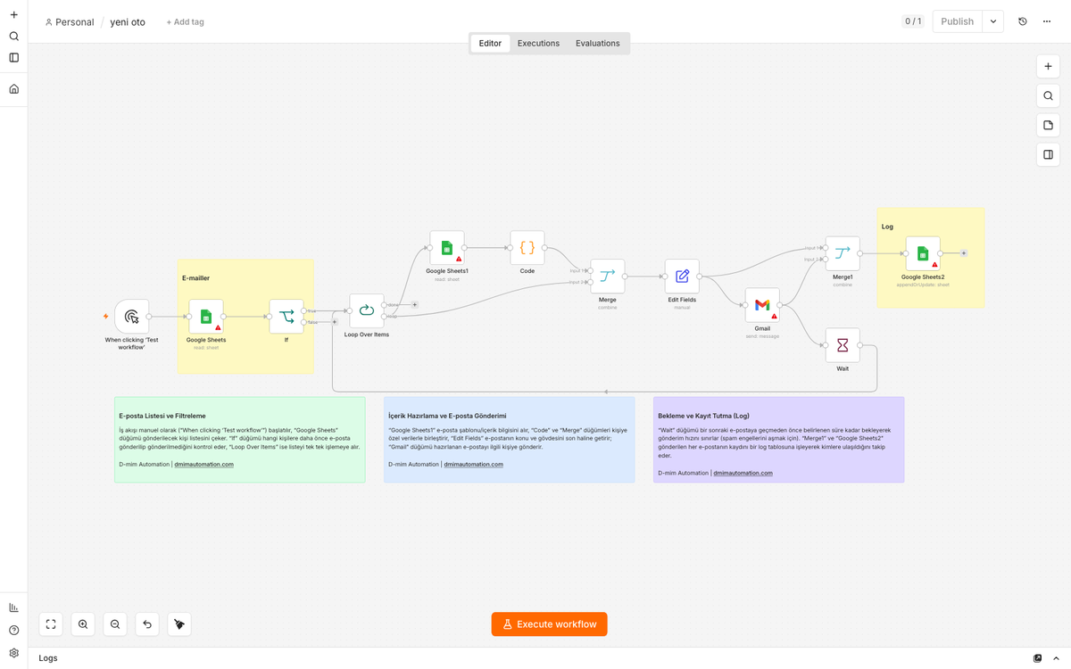 Cold Email Outreach Automation with Gmail & Google Sheets