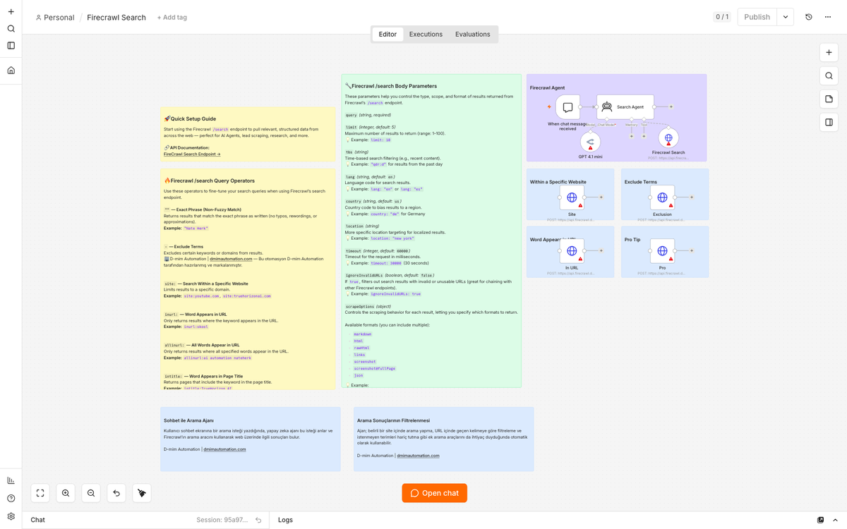AI Web Search Agent with Firecrawl