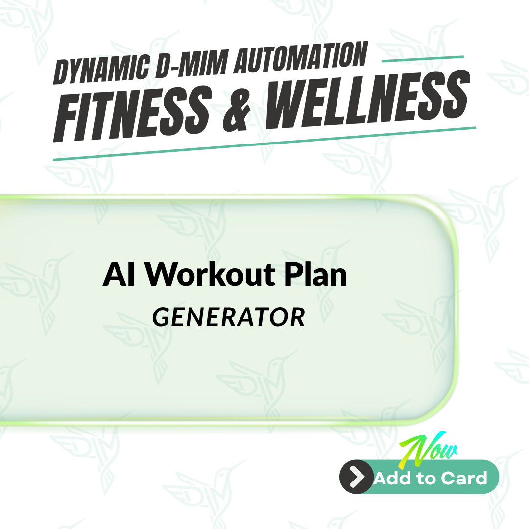 AI Workout Plan Generator from Client Photo/Goals