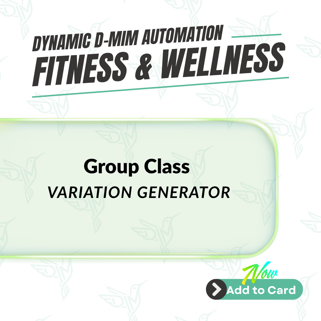 Group Class Plan Variation Generator