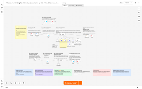 AI Appointment Booking & SMS Follow-Up with Twilio and Cal.com