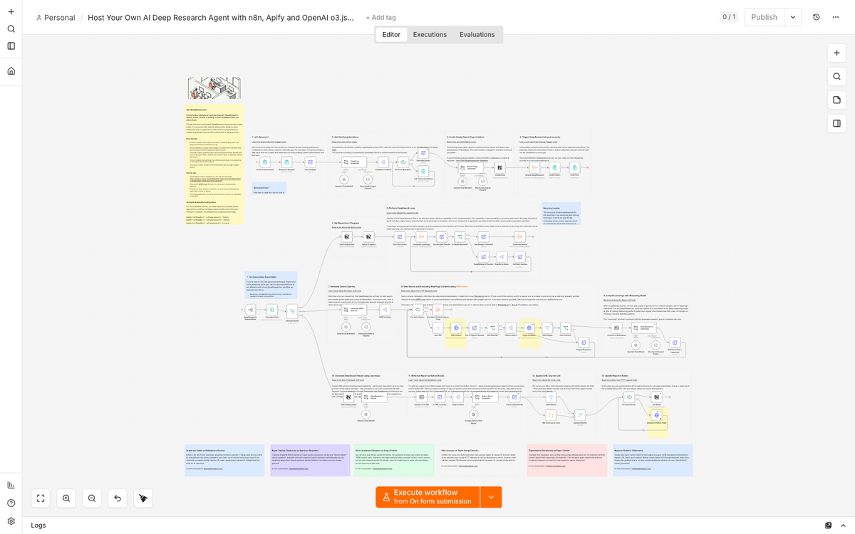 Self-Hosted AI Deep Research Agent with OpenAI o3 & Notion