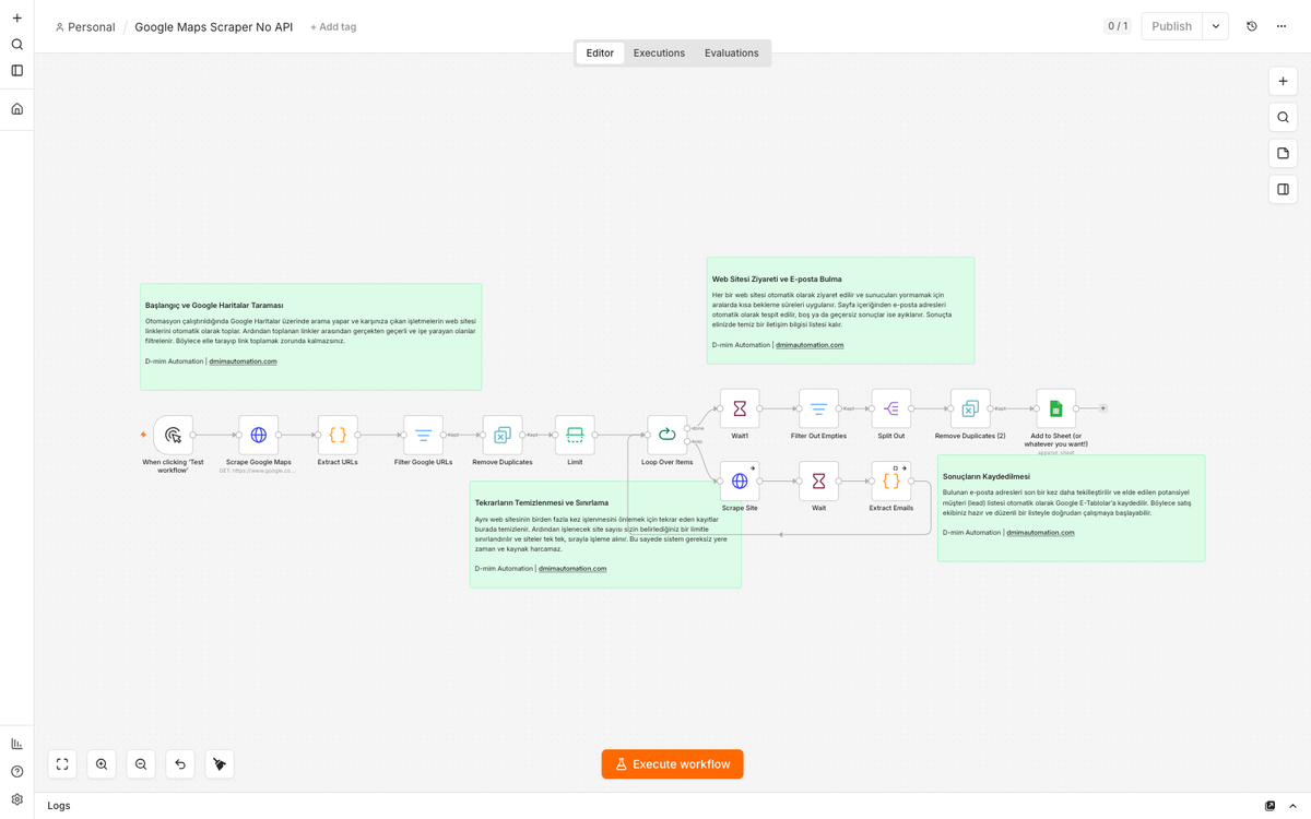 Google Maps Business Email Scraper Without API