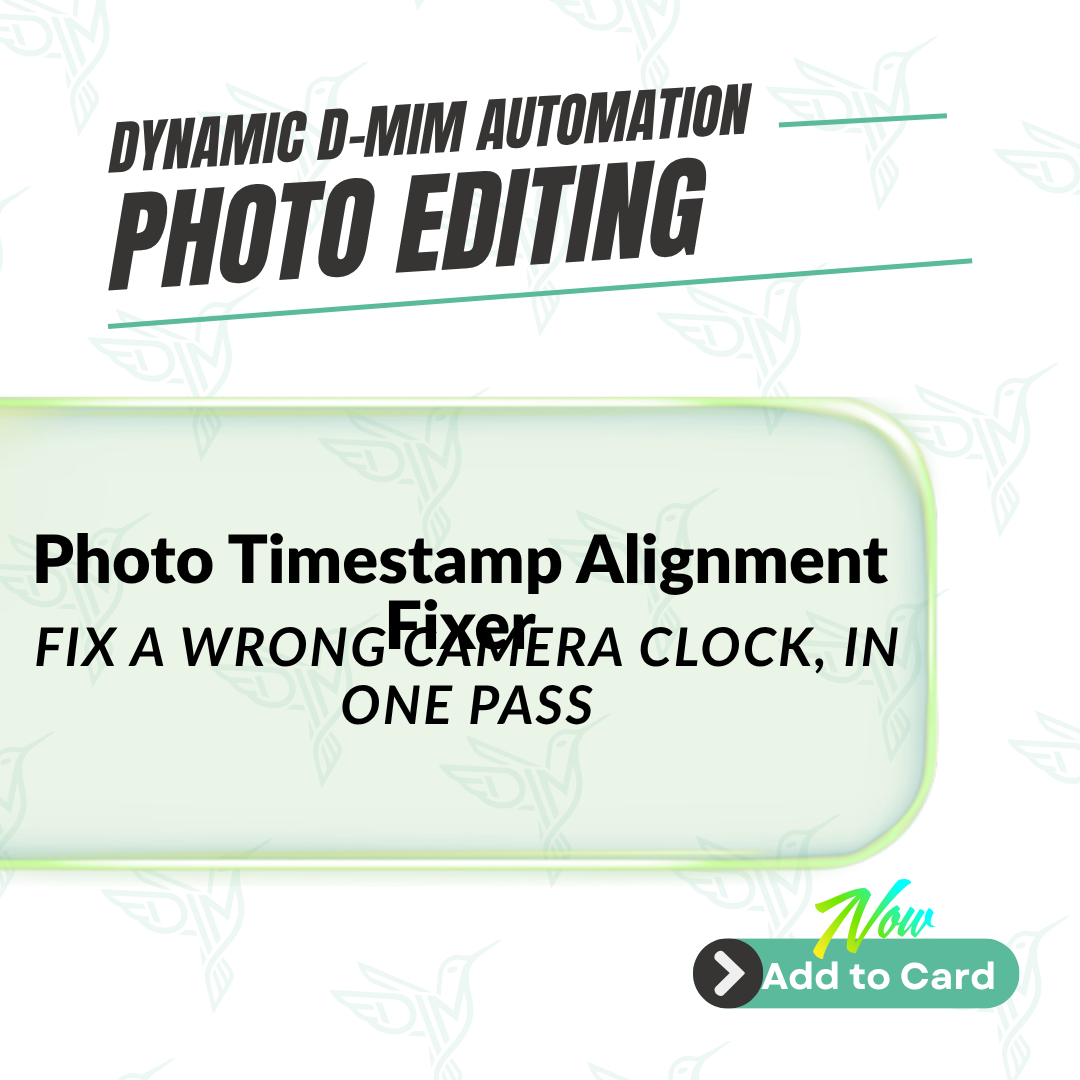 Photo Timestamp Alignment Fixer