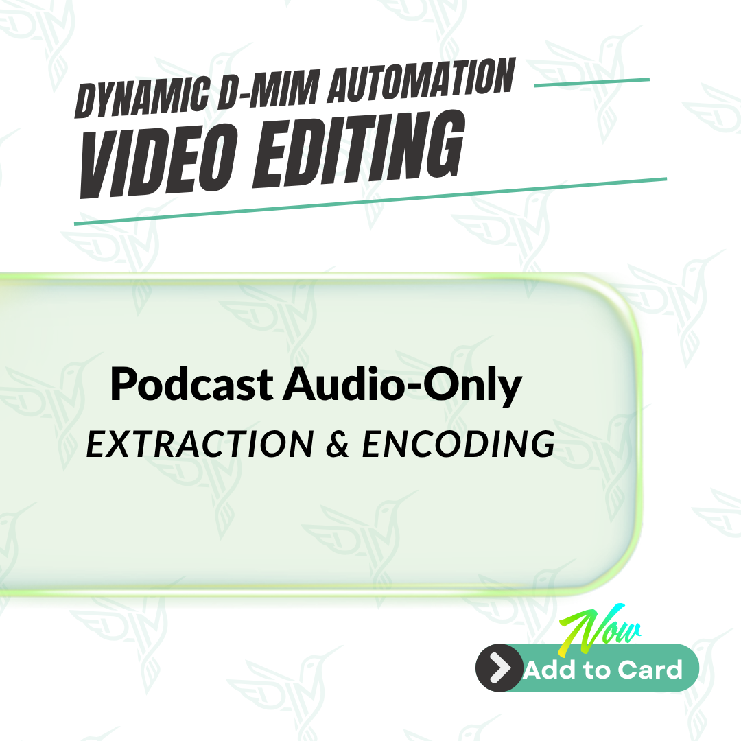 Podcast Audio-Only Extraction & Encoding