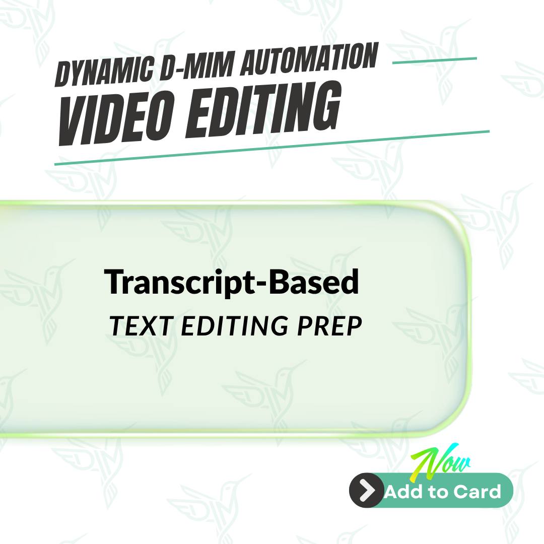 Transcript-Based Text Editing Interface Prep - Video Editing n8n workflow