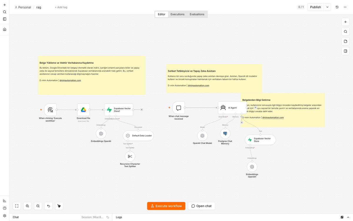 Google Drive to Supabase RAG Knowledge Assistant