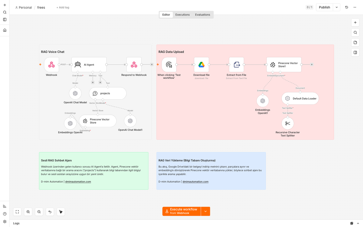 Pinecone RAG Chatbot for Voice Assistant Integration