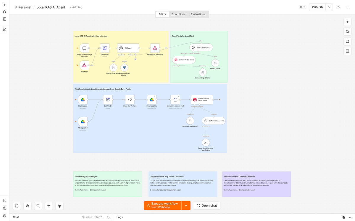 Local RAG Knowledge Base with Ollama and Google Drive