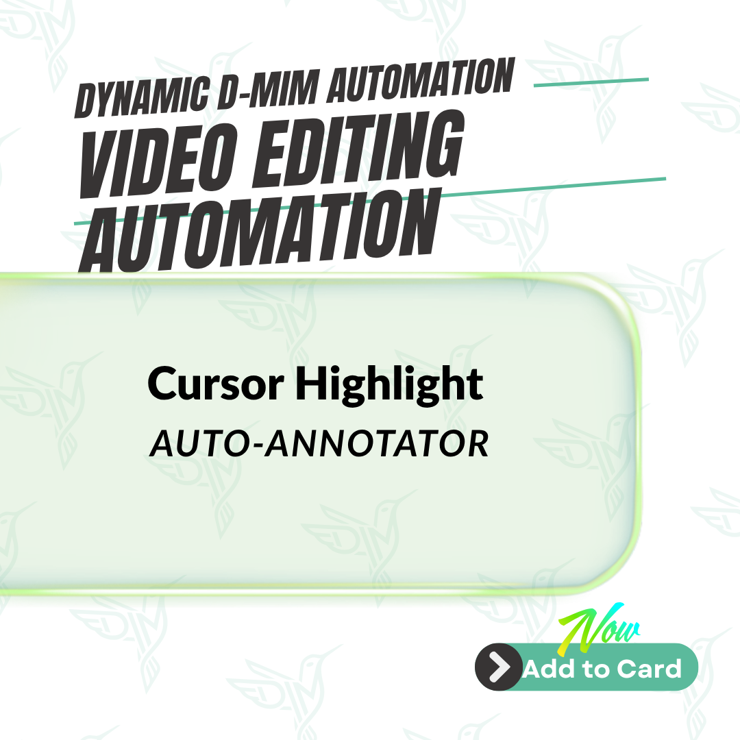 Screen Recording Cursor Highlight Auto-Annotator