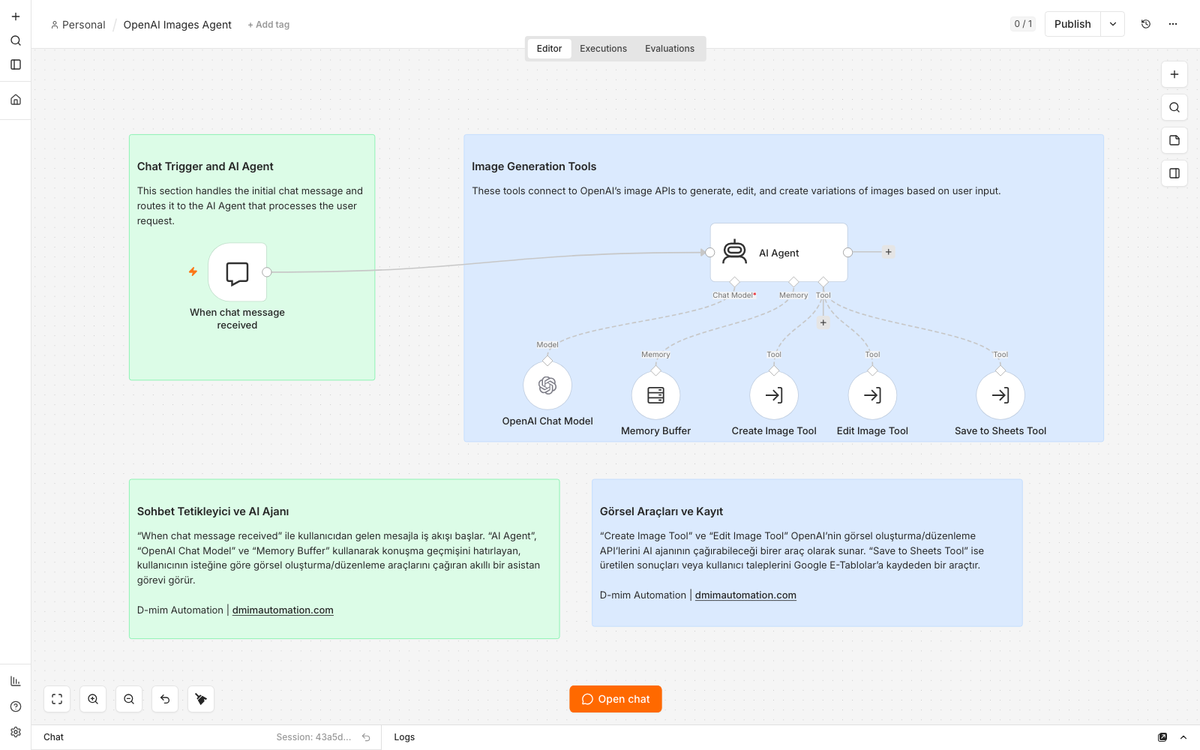 Conversational AI Image Generator and Editor with OpenAI